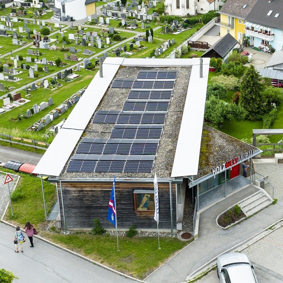 15kWp PV-Anlage Holzwelt Büro Murau